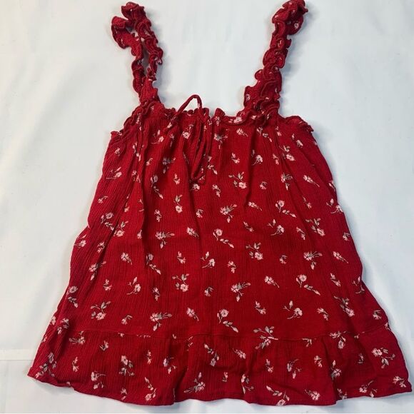 HOLLISTER Ruffled Strap Tank Top - Picture 1 of 7